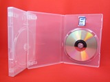 Single DVD case with SD card Holder